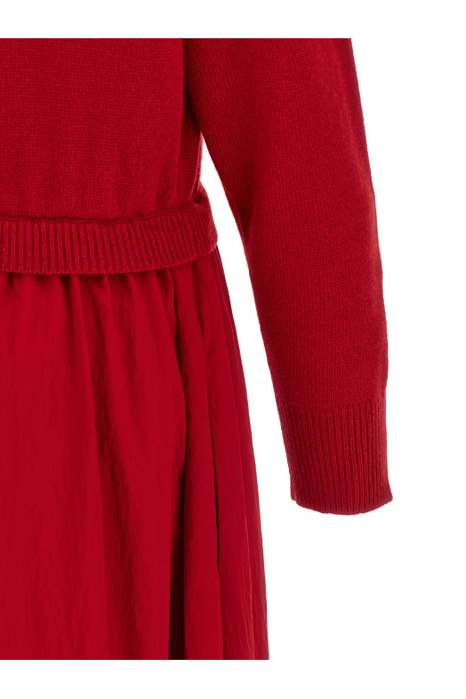 Платье с высоким воротником, красное POLO RALPH LAUREN 211B32168002