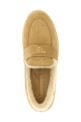Лоферы из замши, бежевые PRADA 1D222NFZB253ZKPF0379