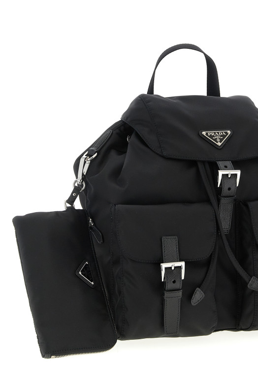 Рюкзак Re-Nylon  Черный PRADA 1BZ811VOTMRV44F0002