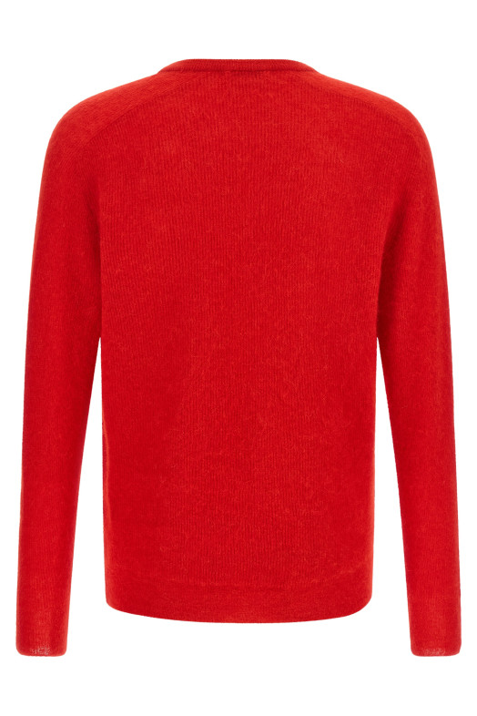 'Baby Suri Alpaca Sheer' sweater Red