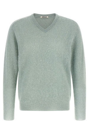 'Baby Suri Alpaca Sheer' sweater Green