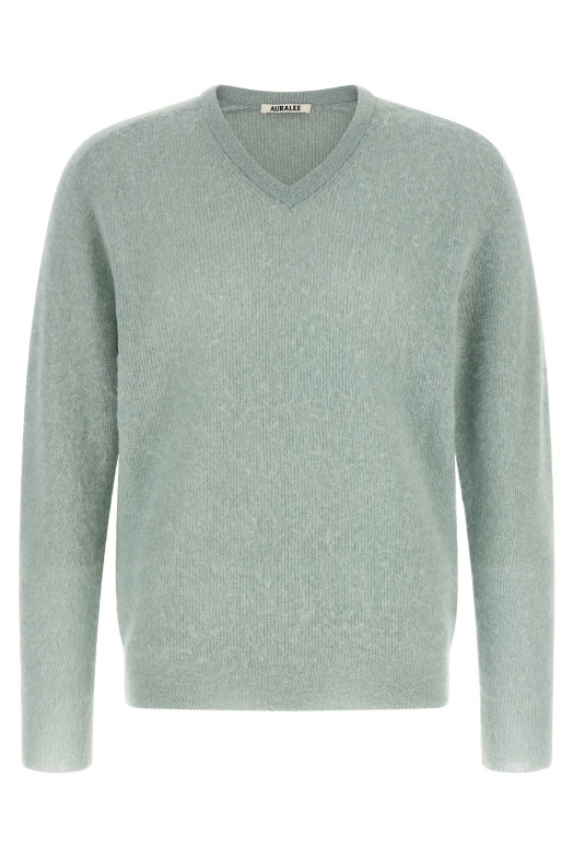 'Baby Suri Alpaca Sheer' sweater Green
