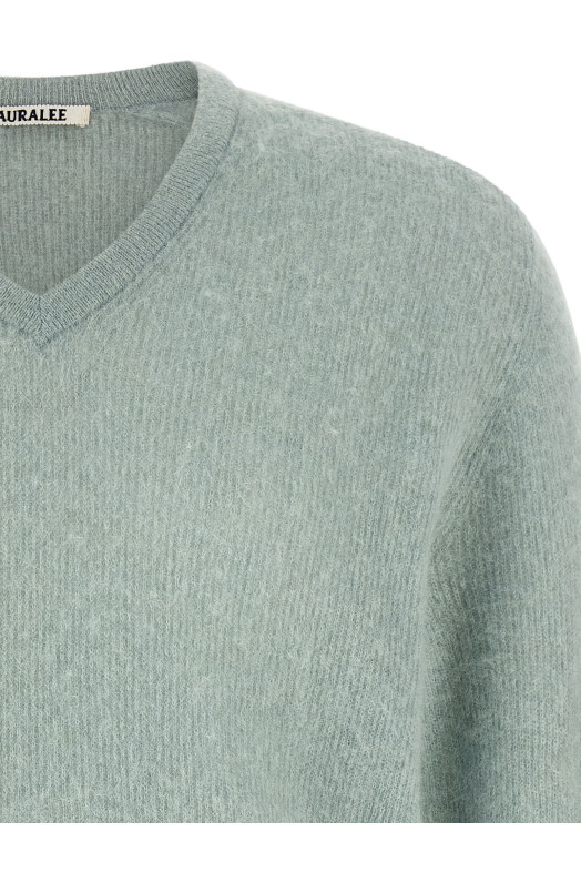 'Baby Suri Alpaca Sheer' sweater Green