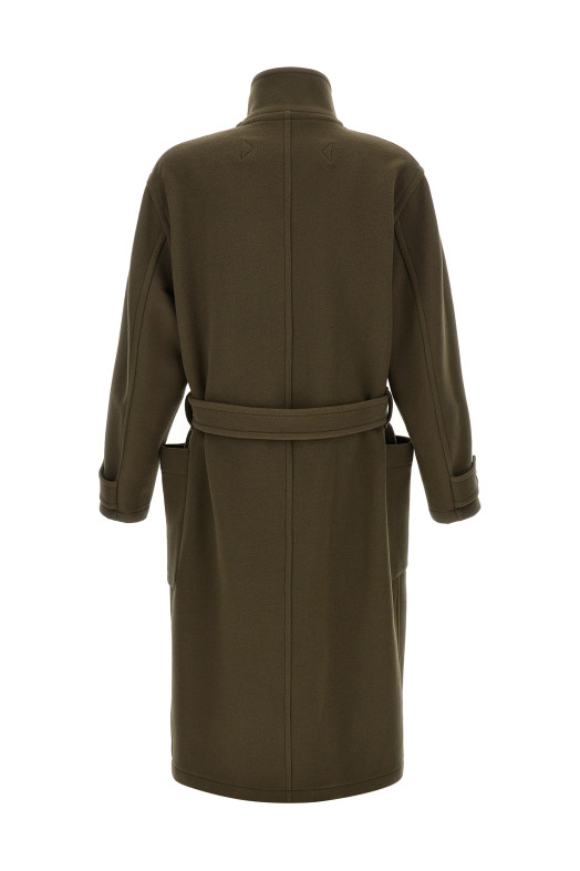 'Wrap' coat Green