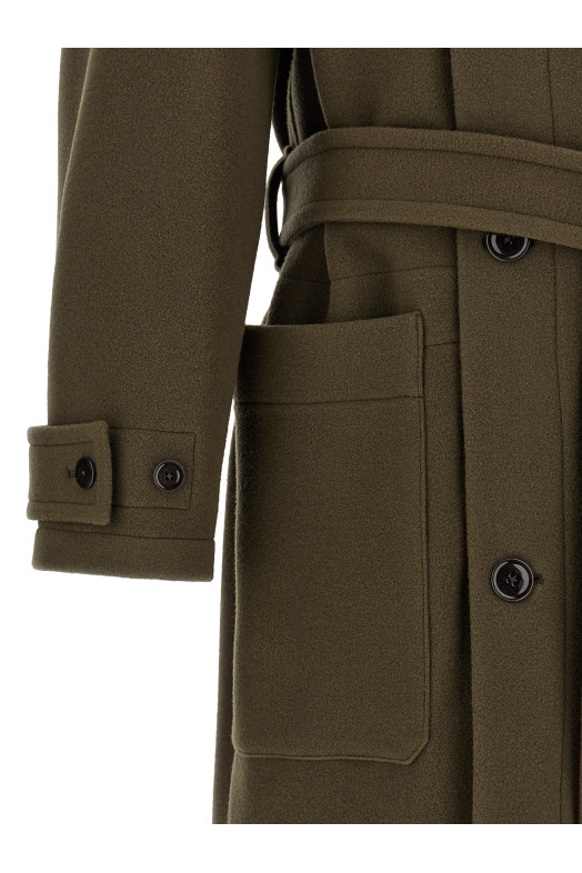 'Wrap' coat Green