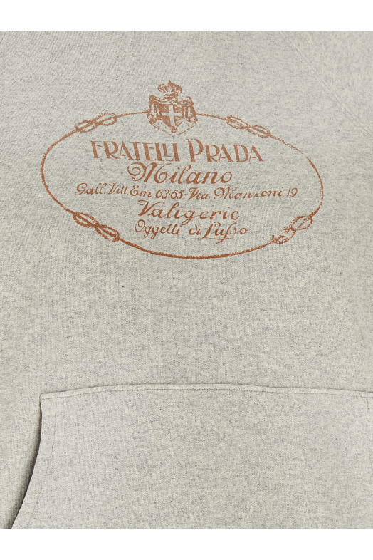 Худи с откидным капюшоном, многоцветное PRADA 134736SOOO6104F0AK9