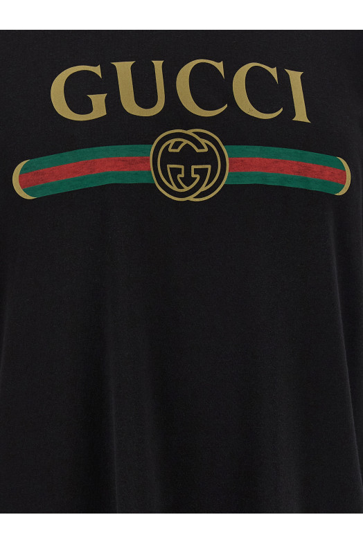 Silk jersey t-shirt Black