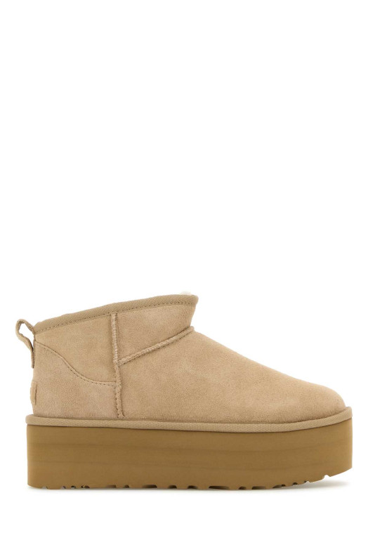 Sand suede Classic Ultra Mini Platform ankle boots UGG (1135092)