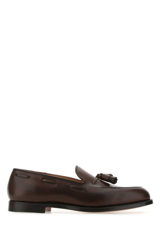Шоколадно-коричневые кожаные лоферы Cavendish 2 от CROCKETT&JONES (29376AB02L1) CROCKETT&JONES