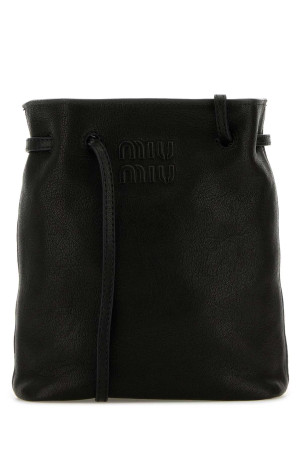 Black leather crossbody bag Black MIU MIU (5NF460AEFX)