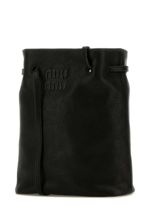 Black leather crossbody bag Black MIU MIU (5NF460AEFX)