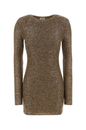Embellished fabric mini dress SAINT LAURENT (A000SZY77NU)