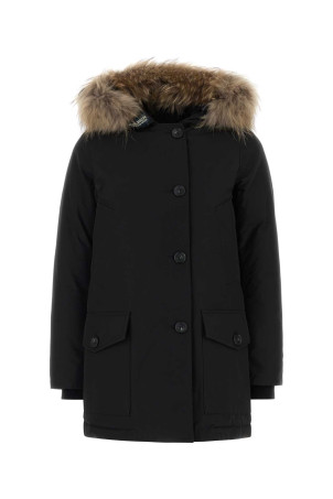 Black cotton blend Arctic down jacket Black WOOLRICH (CFWWOU0540FBUT0001)