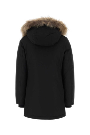 Black cotton blend Arctic down jacket Black WOOLRICH (CFWWOU0540FBUT0001)
