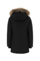 Black cotton blend Arctic down jacket Black WOOLRICH (CFWWOU0540FBUT0001)