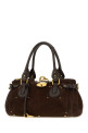 Dark brown suede Paddington shopping bag CHLOE (CH26AS802S77)