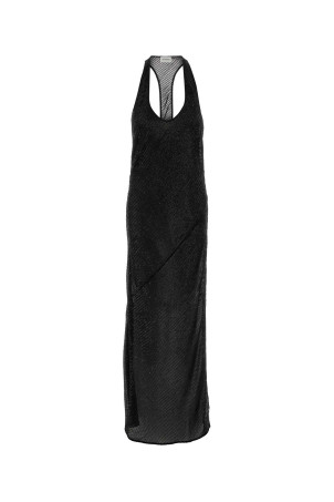 Embellished crepe Fonda long dress Black THE ANDAMANE (TM200119ATNP273)