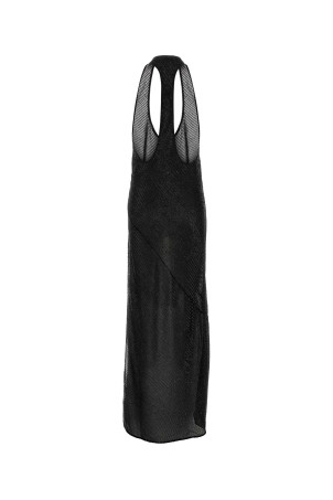 Embellished crepe Fonda long dress Black THE ANDAMANE (TM200119ATNP273)