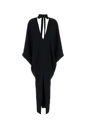 Black crepe kaftan Black TALLER MARMO (TMFA2612133)