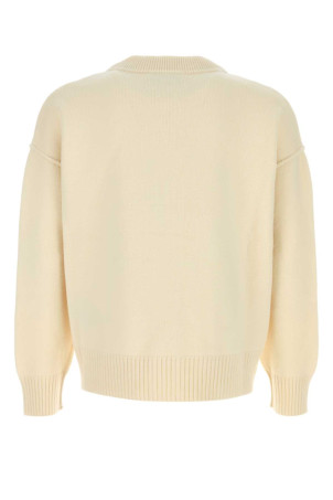 Ivory wool cardigan AMI (UKC367018)