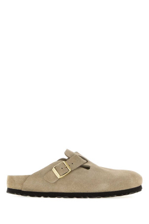 Dove grey suede Boston slippers Gray BIRKENSTOCK (1031511)