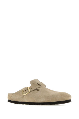 Dove grey suede Boston slippers Gray BIRKENSTOCK (1031511)
