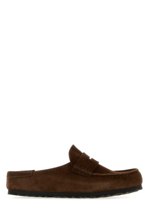 Brown suede Naples slippers BIRKENSTOCK (1031701)