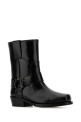 Black leather Biker Rockstud ankle boots Black VALENTINO GARAVANI (5W0S0KN4NIB)