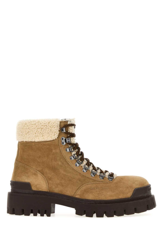 Зимние ботинки из верблюжьей замши BALENCIAGA (A006QFWCG82)