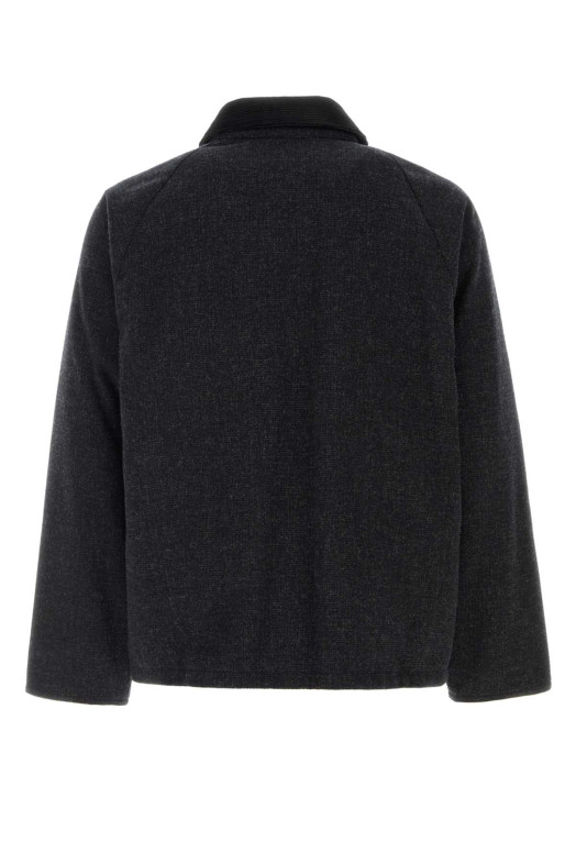 Charcoal wool Barbour x Paul Smith jacket BARBOUR X PAUL SMITH (MWO0318)