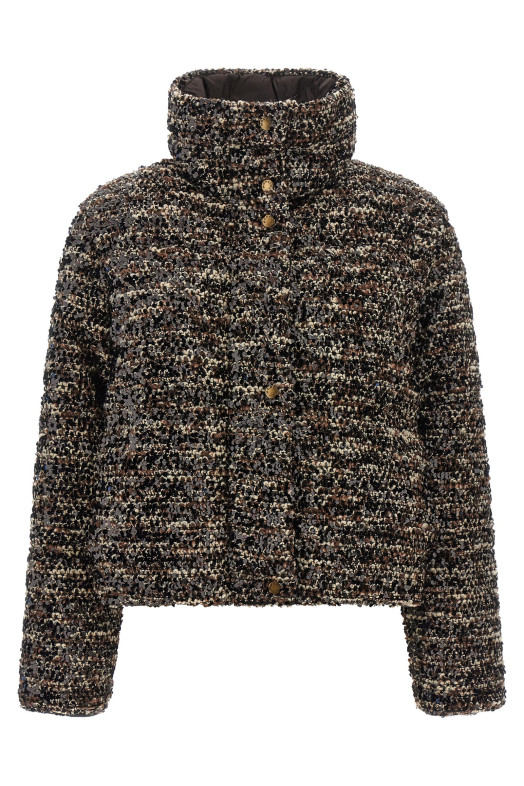 2-in-1 'Poetique' down jacket Brown