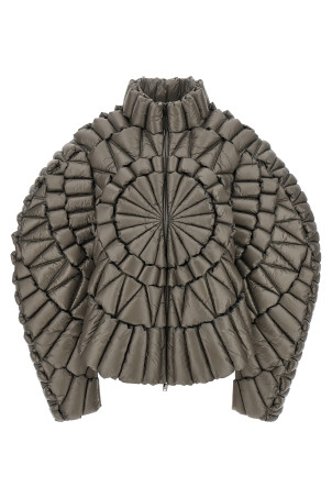 Сіра 3D-пухова куртка Сіра AWT019LIGHTGREY