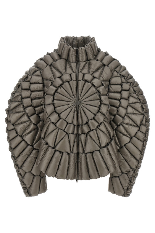Grey 3D down jacket Gray