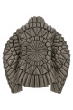 Grey 3D down jacket Gray