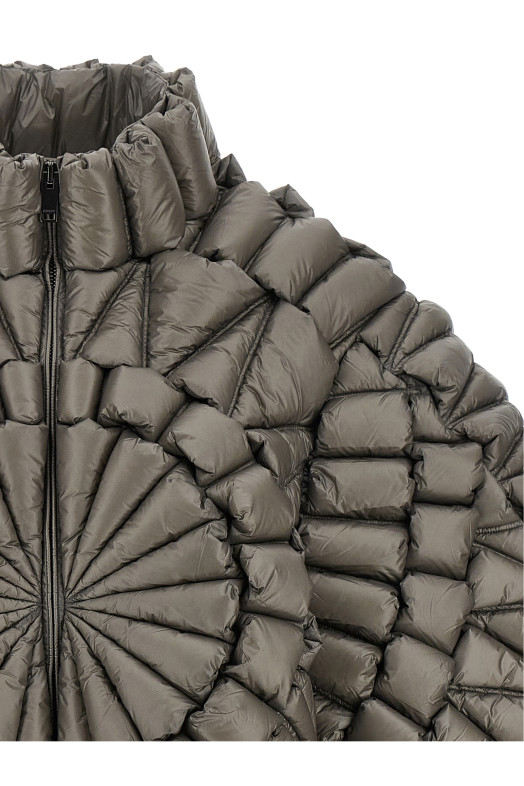 Grey 3D down jacket Gray