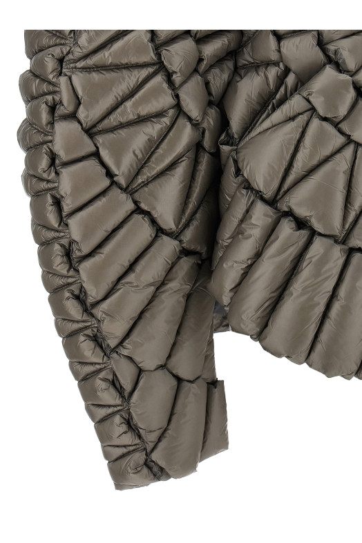 Grey 3D down jacket Gray