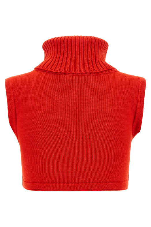 'Après Ski' cropped vest Red