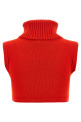 'Après Ski' cropped vest Red