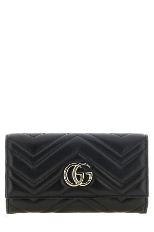 Черный кошелек «Continental — GG Marmont» Черный 443436AAFAX1000