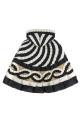 3D color-block cape Multicolor