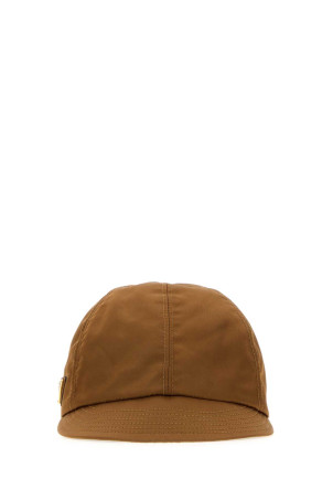 Бейсболка из коричневого «Re-Nylon» от PRADA (1HC5182DMI)