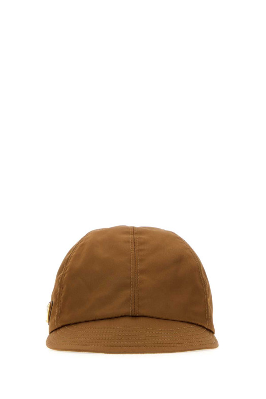 Бейсболка из коричневого «Re-Nylon» от PRADA (1HC5182DMI)