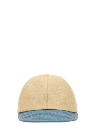 Бейсболка из бежевой канвы PRADA (1HC5182ZP4)