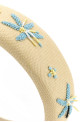 Cream canvas hairband PRADA (1IH0192ZPB)