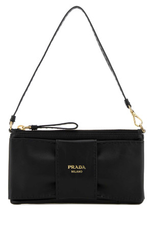 Black nappa leather shoulder bag Black PRADA (1MB0822DX8)