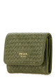 Зелёный кожаный кошелёк PRADA (1MH0432BE1)