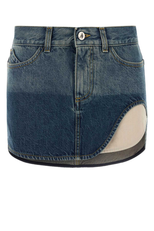 Denim mini skirt THE ATTICO (261WCR00164DDD120SD)