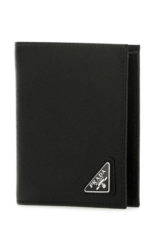 Черный кожаный кошелек PRADA (2MO004QHH)