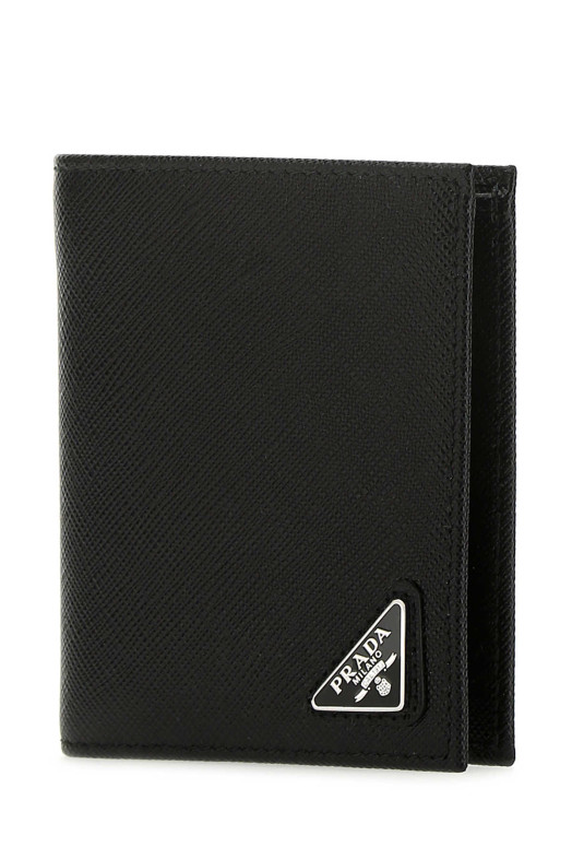 Черный кожаный кошелек PRADA (2MO004QHH)