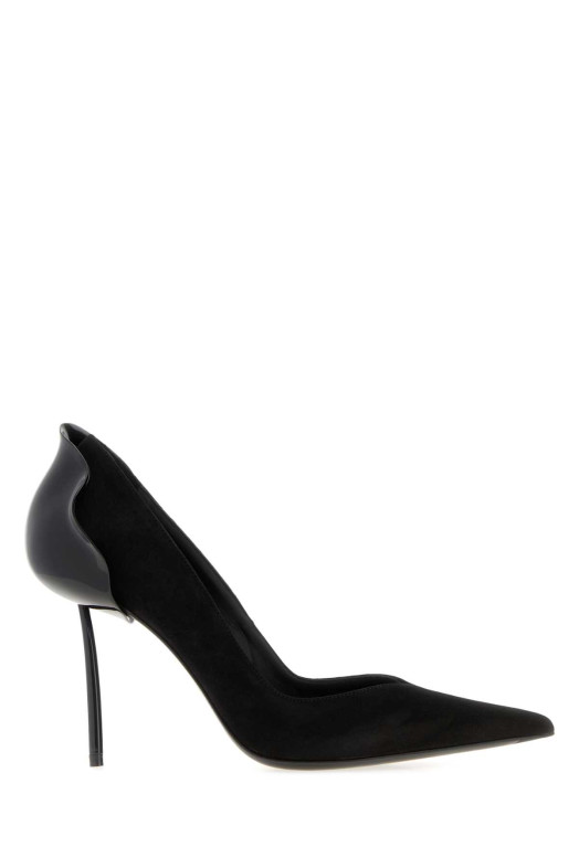 Black suede Petalo pumps LE SILLA (3115E090BXPPCAMOSCIO)